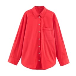 TFMLN Fashion Women Shirt Loose Long Sleeve Vintage Female Blouses Spring Summer 2026 Casual Pocket Button Up Female Shirts