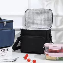 1pcs Thickened insulated Bag Student Lunch Box Large Capacity Hand-Held Single-Shoulder Outdoor Picnic Bag