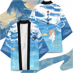 Japanese Anime Character Printed Kimono Cardigan Men Women Summer Butterfly Kochou Shinobu Printed Japanese Traditional Costume