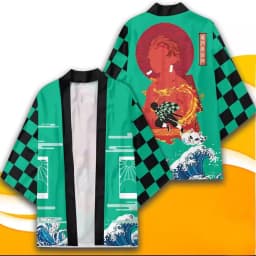 Japanese Anime Character Printed Kimono Cardigan Men Women Summer Butterfly Kochou Shinobu Printed Japanese Traditional Costume