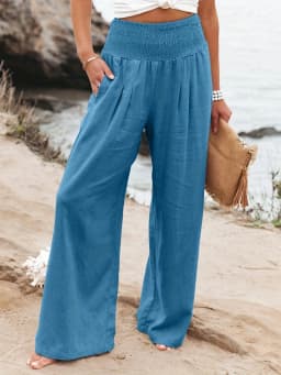 Spring and summer new fashion women's casual pants, casual style, comfortable mid waist pants for women