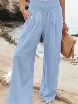 Spring and summer new fashion women's casual pants, casual style, comfortable mid waist pants for women