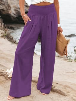 Spring and summer new fashion women's casual pants, casual style, comfortable mid waist pants for women