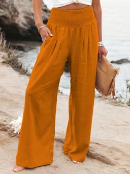 Spring and summer new fashion women's casual pants, casual style, comfortable mid waist pants for women