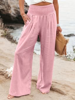 Spring and summer new fashion women's casual pants, casual style, comfortable mid waist pants for women