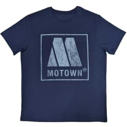 Motown Records Classic M Logo Print Cotton T-Shirt Soul Music Label Unisex Short Sleeve Tee