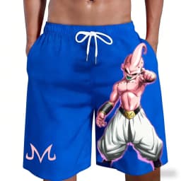 2026 New Dragon Ball Kid Buu Majin Symbol Anime Print Beach Shorts Casual Loose Family Matching Outfits Summer Quick Dry Sports
