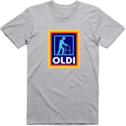 Fathers Day Gift Mens Funny T-Shirt Oldi Parody Gift Summer Men's and Women's Loose and Breathable T-shirt Top