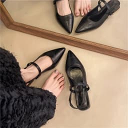 Summer New Fashion Outdoor Pointed Toe Versatile Low Heel Women's Single Shoes