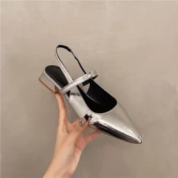 Summer New Fashion Outdoor Pointed Toe Versatile Low Heel Women's Single Shoes