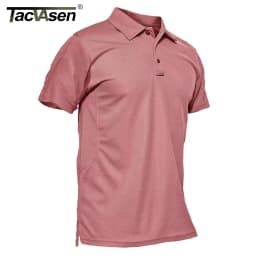 MAGCOMSEN Mens Polo Shirts Short Sleeve Quick Dry Breathable Pique Golf Shirt Tactical Collared Casual Work Shirt