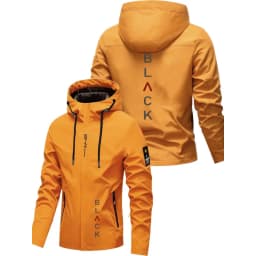 Men'S All-Season Heavy-Duty Motorcycle Jacket - Full-Zip Windproof Hooded Jacket,Commuting, Travel, Outdoor Activities