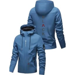 Men'S All-Season Heavy-Duty Motorcycle Jacket - Full-Zip Windproof Hooded Jacket,Commuting, Travel, Outdoor Activities
