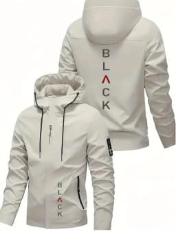 Men'S All-Season Heavy-Duty Motorcycle Jacket - Full-Zip Windproof Hooded Jacket,Commuting, Travel, Outdoor Activities