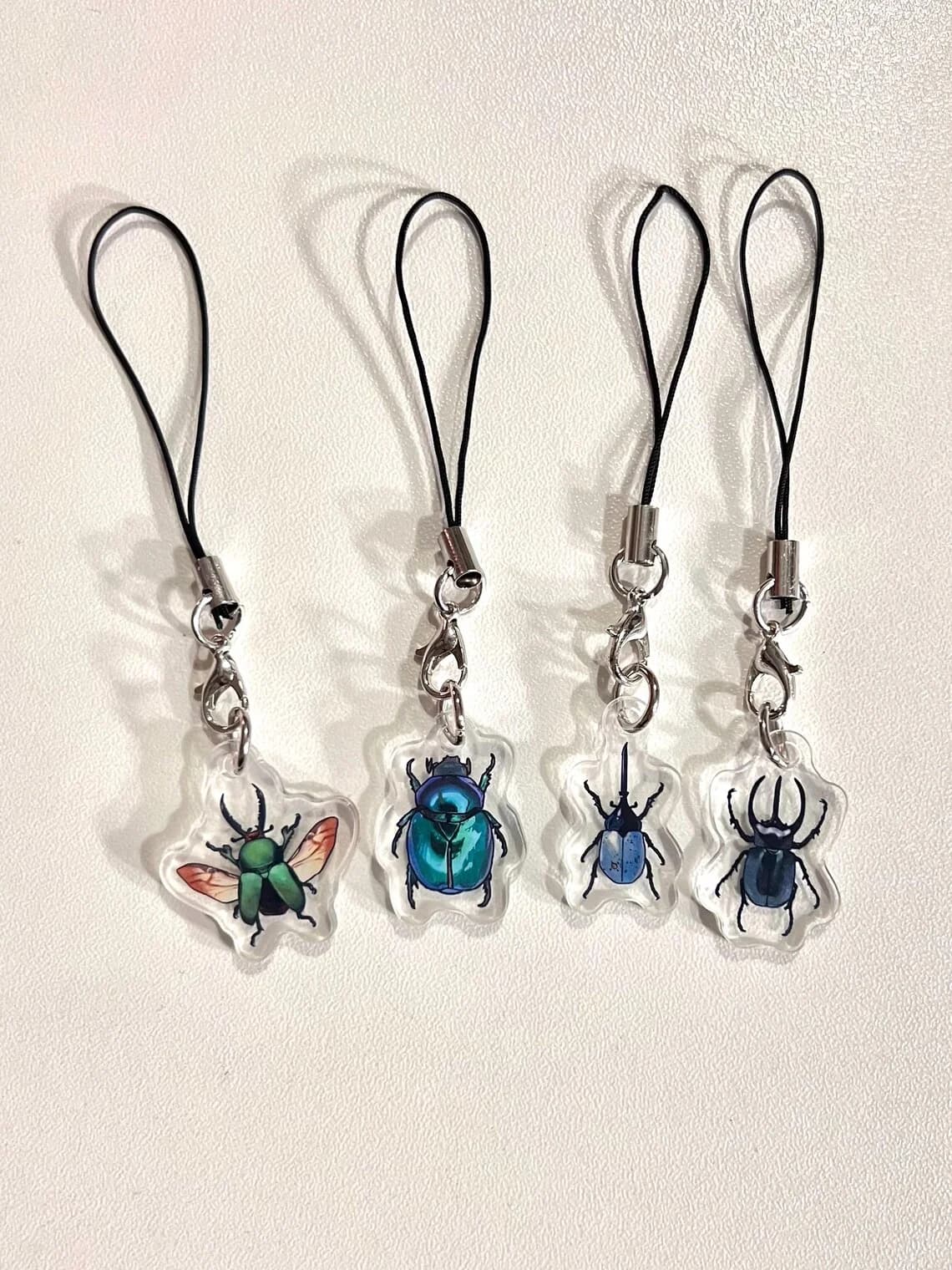 Beetle Phone Charms Trendy Beetle Design Mobile Phone Accessories for Women Kids Fashion Jewelry Decoration