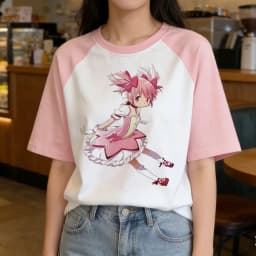 Madoka Magica tshirt femme cutecore scene  meme 2000s streetwear t shirt japan 80s goth alternative  baddie