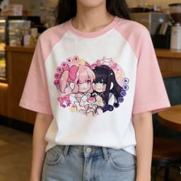 Madoka Magica tshirt femme cutecore scene  meme 2000s streetwear t shirt japan 80s goth alternative  baddie