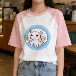 Madoka Magica tshirt femme cutecore scene  meme 2000s streetwear t shirt japan 80s goth alternative  baddie