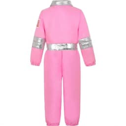 Pop Space-Themed Dress-Up Girls Outfits Pink Kids Astronaut Costume Space Explorer Role-Play Carnival Party Child Jumpsuit BYS17