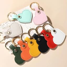 10-100Pcs Leather Heart Key Chain Fashion Leather Heart Shape Keychain Women Car Key Holder Key Ring Charm Bag Car Pendant Gift