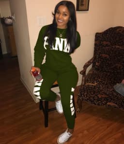 Women's Slim-Fitting Two-Piece Sportswear Set Sexy Letter Print Quick Dry Comfortable Fitness Clothing with Size Chart