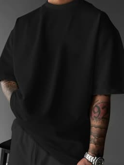 Men's Gothic Streetwear Oversized T-Shirt "Los Angeles" Vertical Script Graphic Print Crew Neck Short Sleeve Tops S-XXL