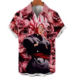 Dragon Ball Shirt Men Super Saiyan Shirt Men Summer Fashion Hawaiian Short Sleeve