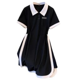 Plus Size Women's Summer Fashion Short Sleeve Dress A-Line Office Lady New Arrival Trendy Comfortable Breathable