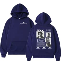 Rapper XXXTentacion Tour 2026 Graphic Hoodie Men's Hip Hop Gothic Pullover Sweatshirt Man Long Sleeve Vintage Hooded Streetwear