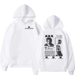 Rapper XXXTentacion Tour 2026 Graphic Hoodie Men's Hip Hop Gothic Pullover Sweatshirt Man Long Sleeve Vintage Hooded Streetwear