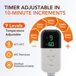 SPA Heat Cap Hair Steamer 9-level Temperature and 5 Timed Settings Hair Mask Hair Heating Cap for Hair Treatment Home Use