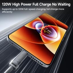 Toocki 120W USB C Cable Type C 6A Super Fast Charging 480Mbps 480Mbps Silicone For xiaomi 17 16Pro 15 Redmi K80 K60 Data Cable