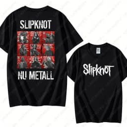 Vintage S-Slipknots Prepare for Hell Tour Black Cotton Tshirt Heavy Metal Rock Band Men Women Hip Hop Aesthetic Graphic Tshirts