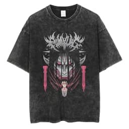2026 Anime Attack on Titan Eren Jaeger Printed T-shirt Men's and Women's Washed T-shirt High Quality Vintage Cotton T-shirt Top