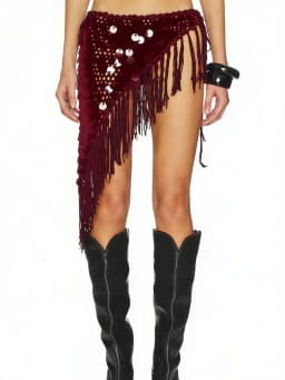 Women's Summer Beach Crochet Shawls Wraps Fishnet Sequin Tassel Hip Scarf Hollow Out Cover Ups Bikini Clubs