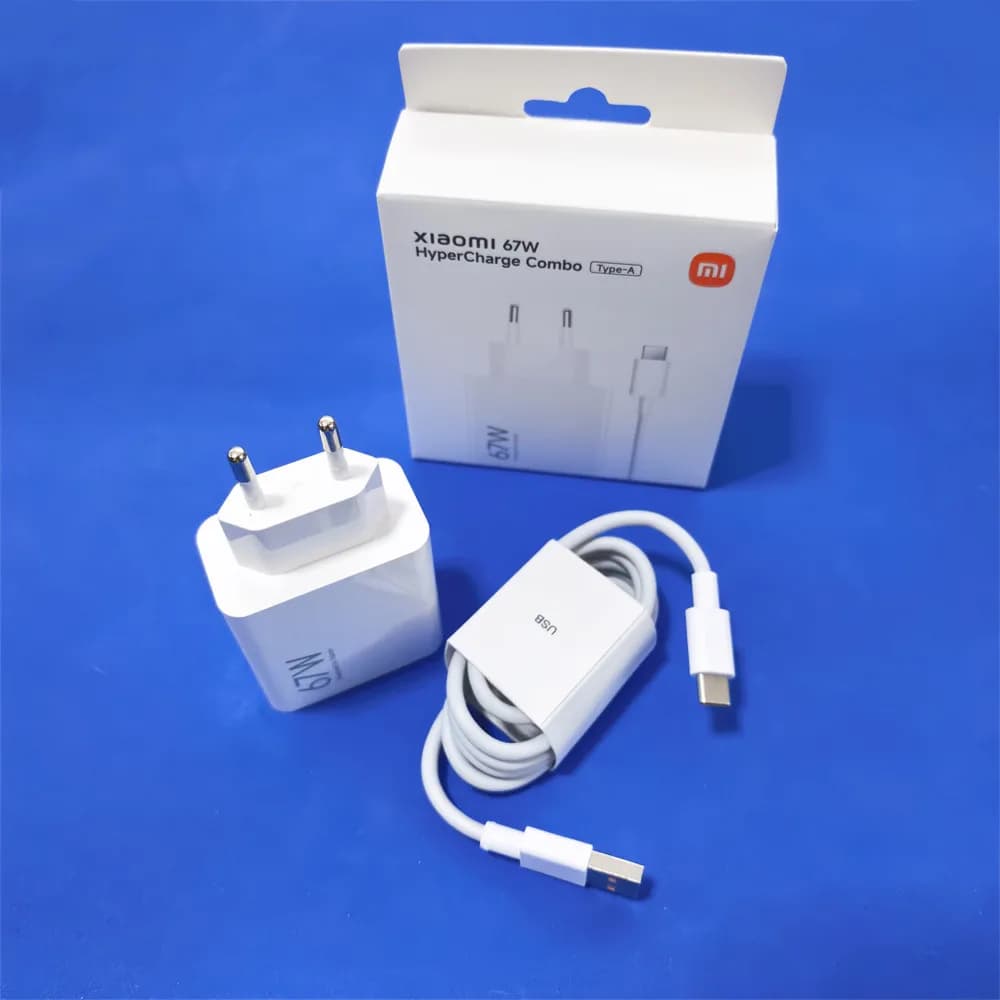 Xiaomi 67W Turbo Fast Charger EU Plug 6A Type C Cable For Xiaomi POCO X5 X6 X7 Pro 15 14 Redmi Note 13 12 11 11T 10 10T K70 Pro