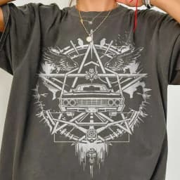 Supernatural Logo T-shirt, Dean Winchester T-shirt, Sam Winchester T-shirt, Winchester Brothers T-shirt, Sam and Dean T-shirt