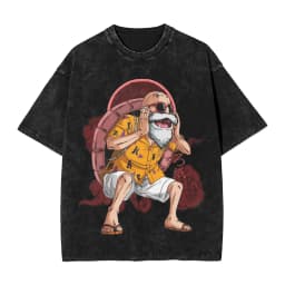 2026 Master Roshi Dragon Ball Printed T-shirt Men's and Women's Washed T-shirt High Quality Vintage Cotton T-shirt Harajuku Tops