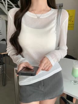 2026 Summer New Ice Silk Solid Color Loose Casual Top Thin Sun Protection Long Sleeve Women's T-Shirt Sesy See-through Tees