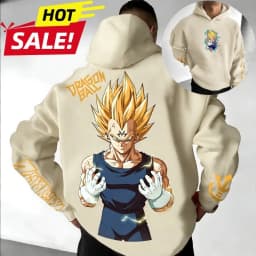 2026 New Dragon Ball Vegeta Saiyan Printed Hoodie Sweatshirt Men's and Women's Hoodie Men's Tops Sports Hoodie Harajuku Hoodie