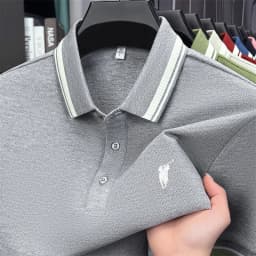 100% cotton luxury brand short sleeve polo shirt men new classic pony embroidery summer T-shirt high-end fashion casual Paul top