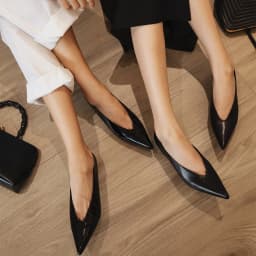 Designer Patent Leather Pointed Toe Women Pumps Shoes Fashion Shallow Slip Spring Autumn Dancing Party Low Heel Shoes
