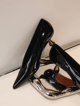 Designer Patent Leather Pointed Toe Women Pumps Shoes Fashion Shallow Slip Spring Autumn Dancing Party Low Heel Shoes