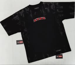 Y2K Cyberpunk Gothic T Shirt Edgy Thorn Texture Print Pure Cotton Streetwear Fashion Graphic Tee Urban Style Comfortable Fit