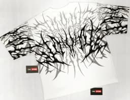 Y2K Cyberpunk Gothic T Shirt Edgy Thorn Texture Print Pure Cotton Streetwear Fashion Graphic Tee Urban Style Comfortable Fit