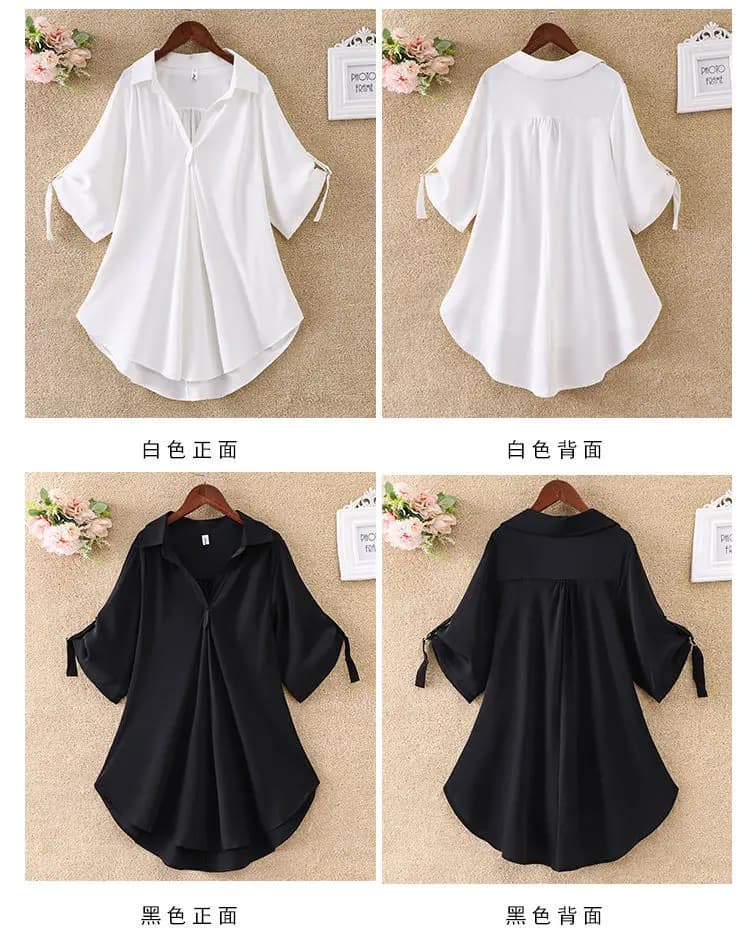 Plus Size Women's Summer Casual Comfortable Women's Clothing Loose Office Lady Fashion New Arrival Trendy