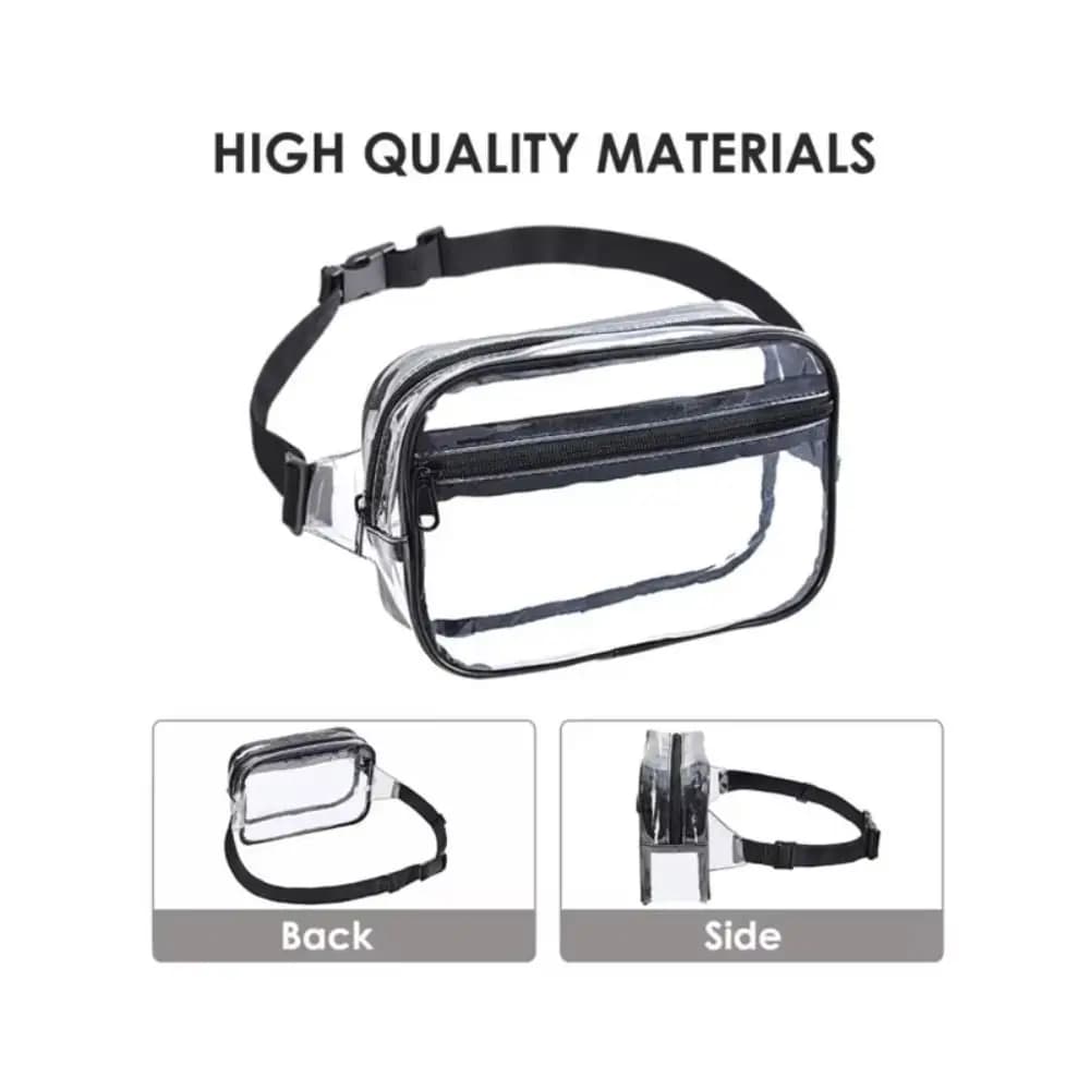 Waterproof Shoulder Bag Transparent Waist Bag Sport PVC Fanny Pack Coin Purse Phone Bag Woman Waist Packs Fishing