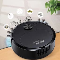 New USB Robotic Vacuum Cleaner Mopping 3-in-1 Intelligent Wireless Floor Sweeping Machine 1500Pa, Suitable for Home Office