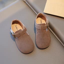 2026 New Fashion Boys Girls Moccasins Hook&loop Non-slip Elegant Kids Flat Shoes Soft Sole Children Leather Shoes Retro Sweet