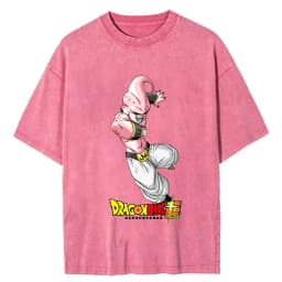 Men Streetwear Hip Hop Vintage Pink Tshirt Japanese Anime Dragon Ball Graphic T-Shirt Harajuku Summer T Shirt Cotton Tops Tees
